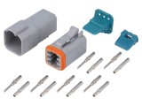 Conector cablu AT tată-mamă 6 PIN 13A