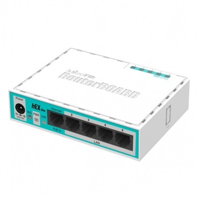 Router hEX Lite, 5 x Fast Ethernet, RouterOS L4 - Mikrotik RB750r2 foto