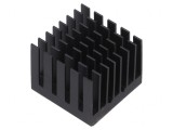 Radiator cu aripioare BGA negru 25x25mm