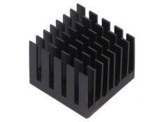 Radiator cu aripioare BGA negru 25x25mm