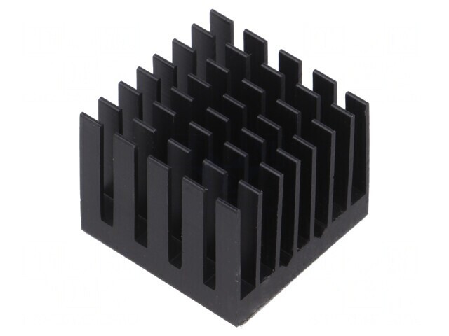 Radiator cu aripioare BGA negru 25x25mm