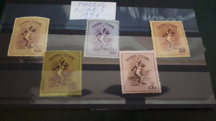 Rom&acirc;nia Timbrul olimpic 1956