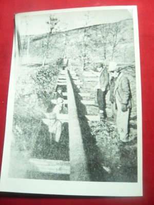 Fotografie- Santierul Conductei Agnita-Botorca 1947 si Brigadieri ,dim.= 13x18cm foto