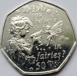 50 pence 2020 Isle of Man/ Ins. Man, Peter Pan and Tinker Bell, Peter Pan II, Europa