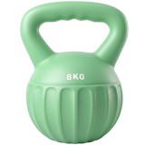 SPORTNOW Kettlebell 8 kg, Ganteră cu M&acirc;ner Antiderapant, Kettlebell Sferic, Musculatură, Antrenament, pentru Sală, Verde | Aosom Romania