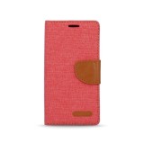 Husa Pentru LENOVO Vibe C - Denim Canvas TSS, Rosu