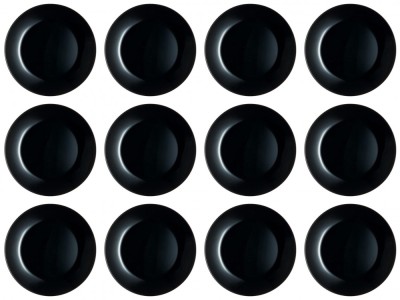 Set farfurii 12 piese, din opal Negre, diametru 25 cm foto