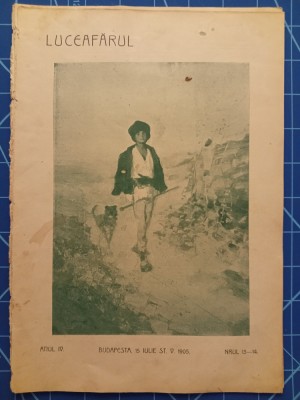 Luceafărul - iulie 1905 Nr. dublu 13 14 / variantă Miorița - Ion Ag&amp;acirc;rbiceanu foto