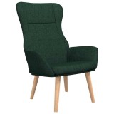 Cumpara ieftin Scaun de relaxare, verde inchis, material textil