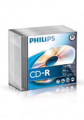 Cd-r 700mb-80min Slimcase, 52x, Philips foto