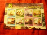 Bloc Papua Noua Guinee 199 - Corabii -Expozitia Australia &#039;99 Melbourne , 8val.