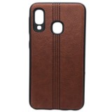 Cumpara ieftin Husa telefon Silicon Samsung A40 a405 Brown Leather