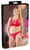 Set Lenjerie Sexy Dama Rosu Dantela Florala Cottelli Lingerie 85B/L (44-46) Sutien Detasabil Chilot Asortat