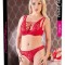 Bra Set Red Lace, Cottelli Lingerie, red - 85B/L