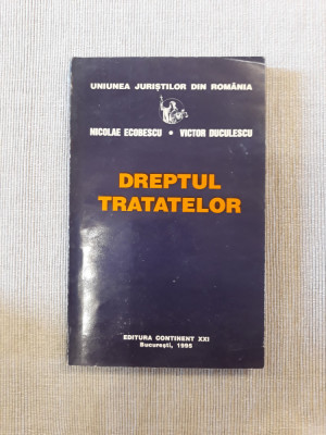 Dreptul Tratatelor- Nicolae Ecobescu, Victor Duculescu foto