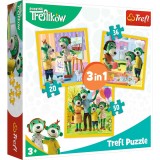 Puzzle Trefl 3In1 Distractie In Familia Trefiliki