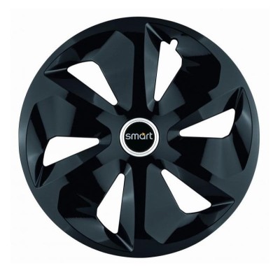 Set 4 Capace Roti Roco Negru R16, pentru Smart foto