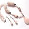 Set bijuterii cu cuart roz 46985