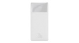 Baseus Bipow Fast Charger Power Bank 10000mAh 20W alb (Overseas Edition) + USB-A - Micro USB 0.25m cablu alb (PPBD050301)