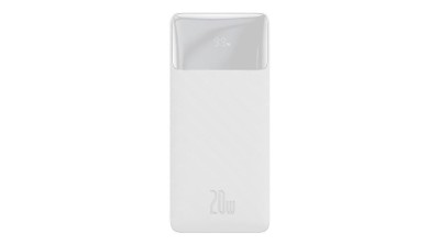 Baseus Bipow Fast Charger Power Bank 10000mAh 20W alb (Overseas Edition) + USB-A - Micro USB 0.25m cablu alb (PPBD050301) foto