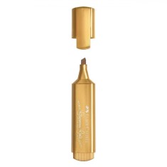 Evidențiator Faber Castell, Glitter, Culoare Auriu