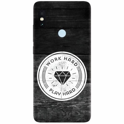 Husa silicon pentru Xiaomi Redmi S2, Work Hard Play Hard foto