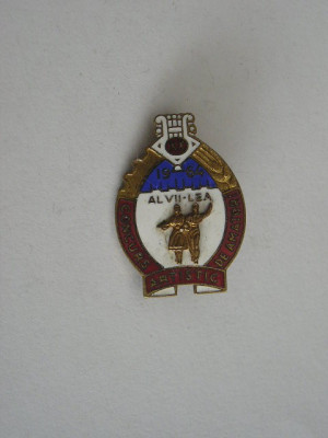 QW9 K 25 - Insigna - tematica arta - comunism - concurs artistic amatori - 1964 foto