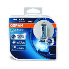 Set 2 becuri Osram H4 Cool Blue Intense 12V 60/55W 64193CBI-HCB