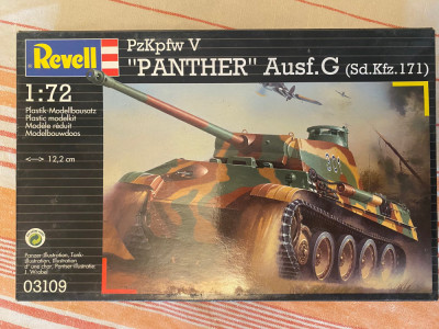 1/72 model kit de construit Revell tanc german razboi 2 mondial Panther Ausf. G foto