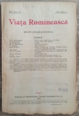 Viata Romaneasca// martie 1923 foto
