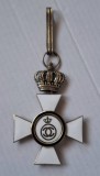 Ordinul Bene Merenti al Casei Domnitoare Hohenzollern, varianta de pace, clasa I, fara panglica, email in stare impecabila. Raritate !