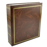 Album foto classic 23x28 cm, 50 pagini albe autoadezive, tip caiet mecanic culoare maro MultiMark GlobalProd, ProCart