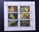 Mordovia (Rusia Emisiune Locală / Teritorială) 1997 Serie Fauna Fluturi Exotici &icirc;n Mediul Natural Bloc / Mini-Coală 6v Ștampilat - A90