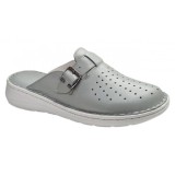 Saboti medicali dama din piele naturala gri deschis Med-Line RSY04VGD