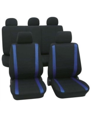 Set Huse Scaun Universale Samoa Petex Negru-Albastru foto