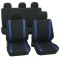 Set Huse Scaun Universale Samoa Petex Negru-Albastru