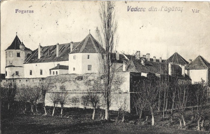 CP777N Vedere din Făgăraș, Fogaras V&aacute;r, Editura Adler &eacute;s Fia, Brașov, 1918, circulată Lipova