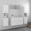 VidaXL Set mobilier de baie, alb, lemn prelucrat 3071243