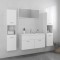 vidaXL Set mobilier de baie, alb, lemn prelucrat 3071243