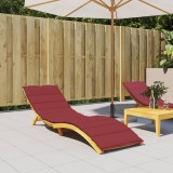 VidaXL Pernă de șezlong, roșu vin, 200x60x3 cm, textil oxford