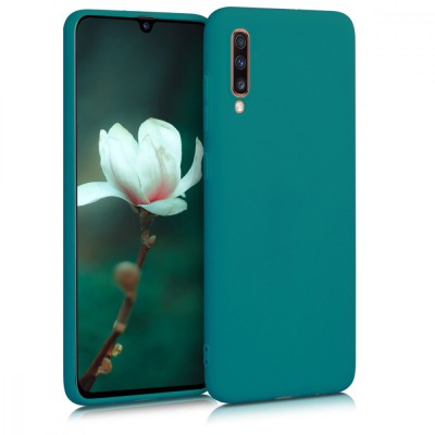 Husa pentru Samsung Galaxy A70, Silicon, Verde, 48427.57 foto
