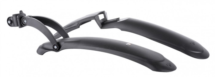 Set 2 aparatori roti biciclete, Simpla GP PRO, pentru fata si spate, culoare neg... Cod:B355