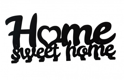 Cuier metalic Home Sweet Home foto