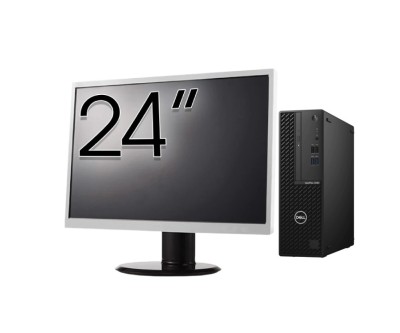 Pachet Calculator Second Hand DELL OptiPlex 3080 SFF, Intel Core i5-10500 3.10 - 4.50GHz, 16GB DDR4, 512GB SSD + Monitor 24 Inch NewTechnology Media foto