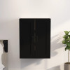Dulap de perete suspendat, negru, 69,5x32,5x90 cm, vidaXL