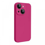 Lemontti Husa Liquid Silicon MagCharge iPhone 15 Plus Roze (protectie 360&deg;, material fin, captusit cu microfibra)