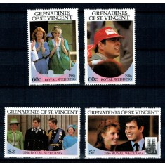 Grenadines of St Vincent 1986 - Royal Wedding, serie neuzata