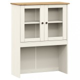 Dulap superior comoda &bdquo;VIGO&rdquo;, alb, 78x30x100 cm, lemn masiv pin