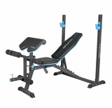 Banca Fitness Multifunctionala cu Suport Haltere și Presa Picioare