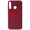 Husa Silicon Burgundy Huawei P40 Lite E, High Copy, Protectie Premium